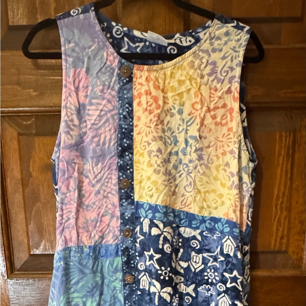 Blue Ginger Hawaiian Designs Dress, L